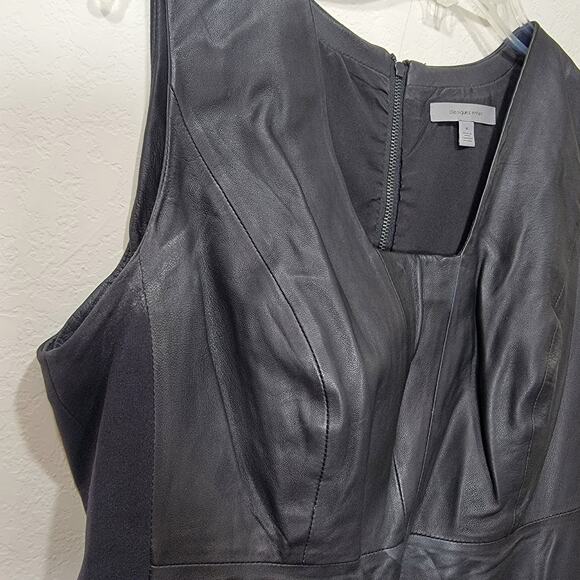 Classiques Entier Leather Dress 6 Black LBD Bodycon Corpgoth 6 Pinup - Picture 4 of 11